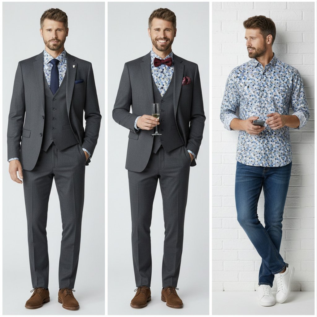 štýlové outfity so vzorovanou košeľou 