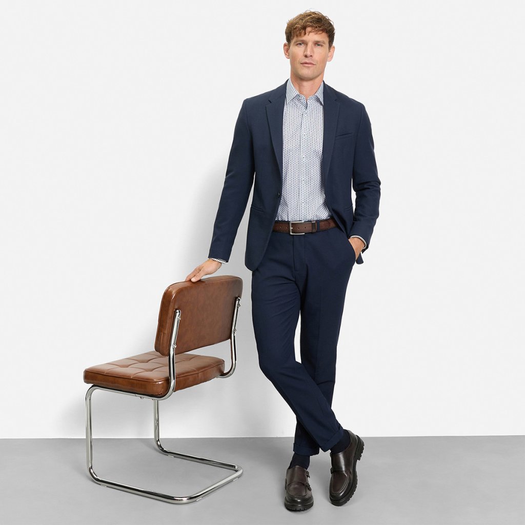 Detail grafického vzoru košele OLYMP Level Five