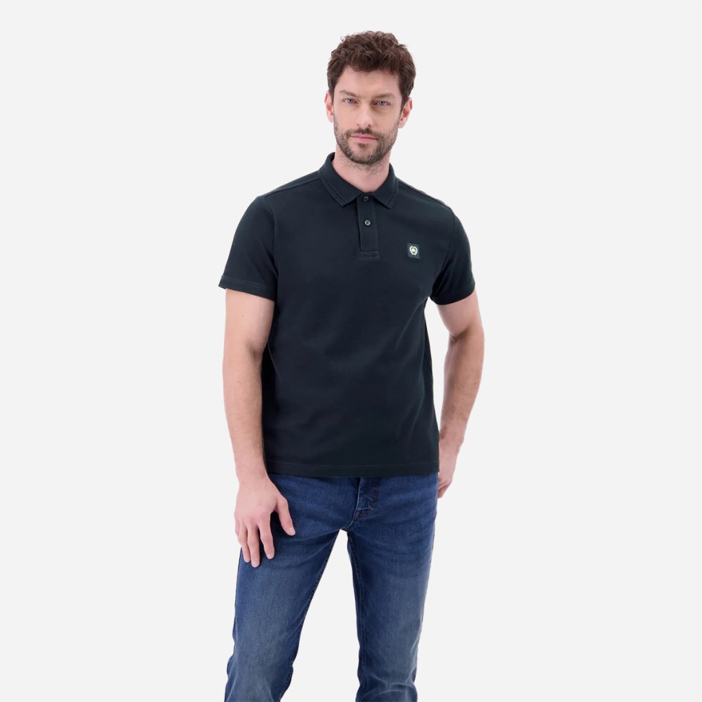 Pánska tmavomodrá polokošeľa LERROS s vaflovou štruktúrou