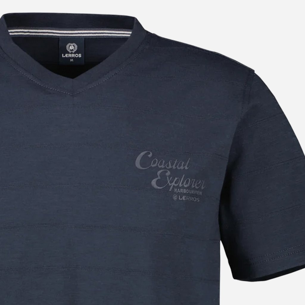 Pánske pletené tričko LERROS so sofistikovanou textúrou