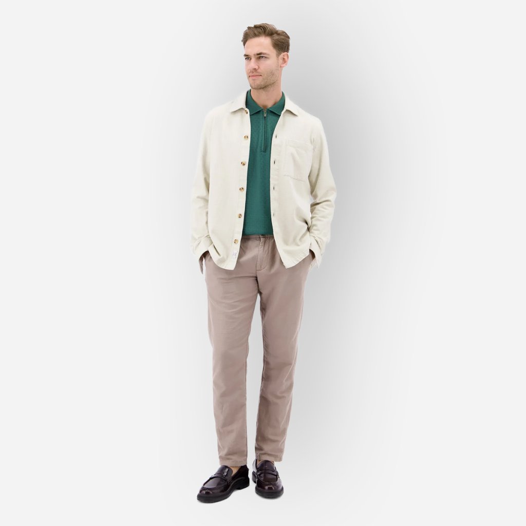 Styling polokošele LERROS s košeľovou bundou a chinos nohavicami