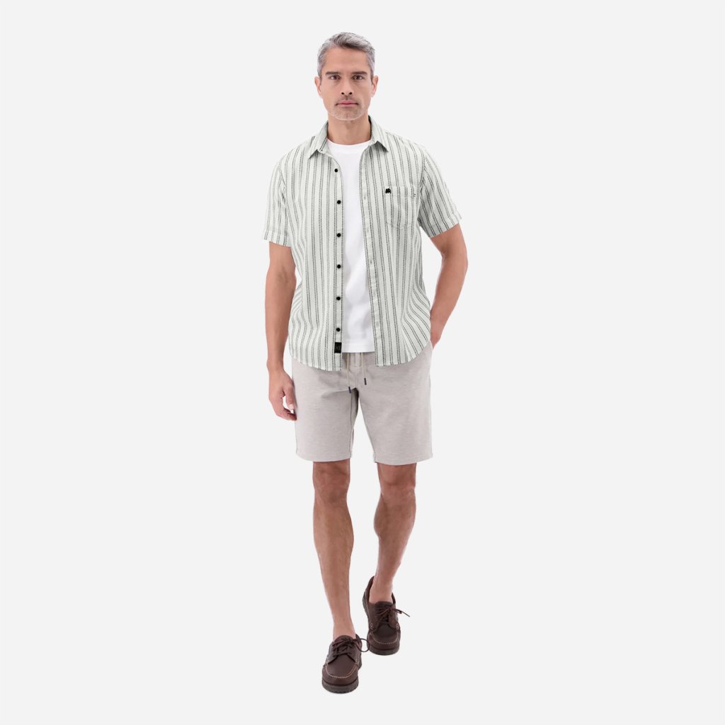 Styling pánskej letnej košele LERROS s béžovými nohavicami