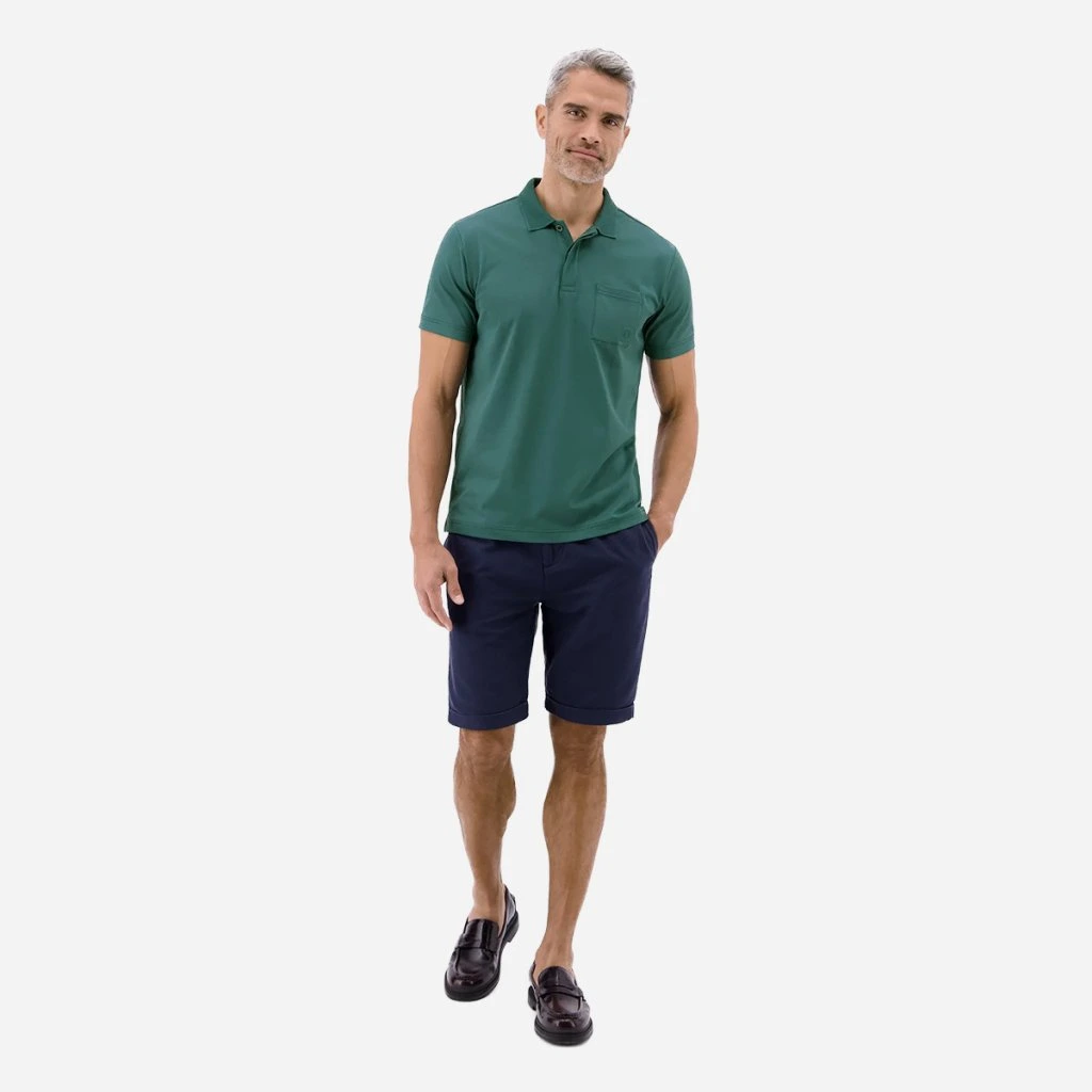 Styling polokošele LERROS s tmavomodrými bermudami