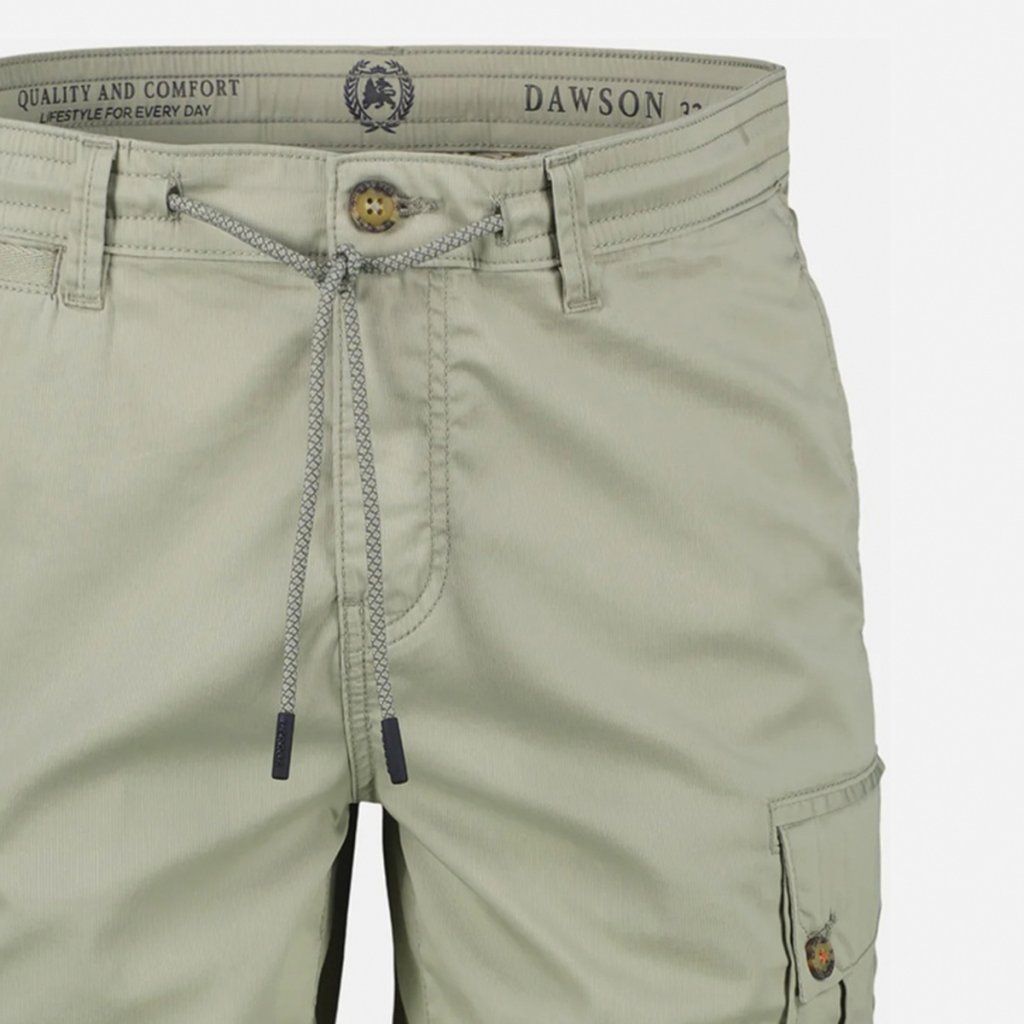 Detail cargo kraťasov LERROS Dawson Tinted Grey – uzamykateľné vrecká a rohové gombíky