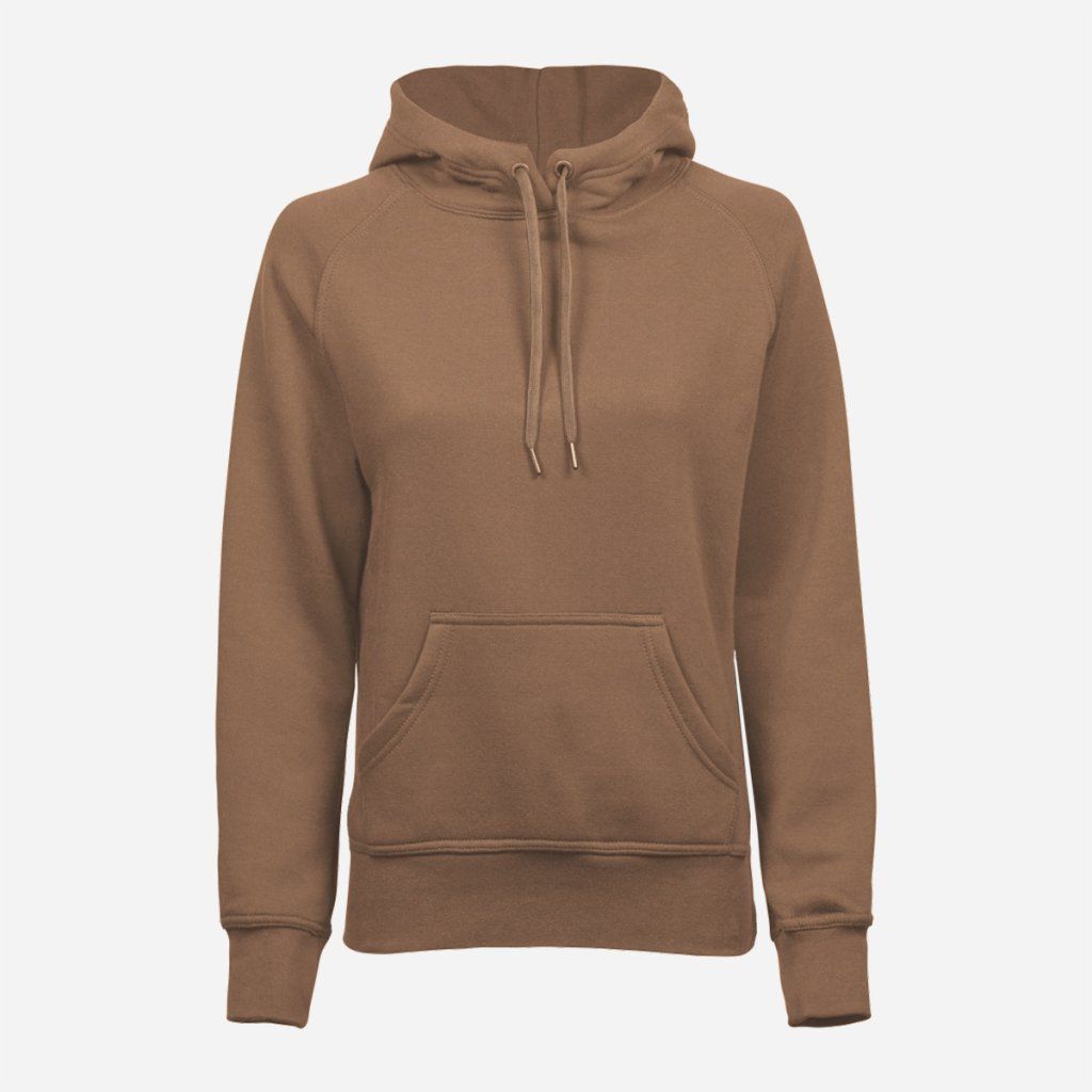 Hnedá dámska mikina s kapucňou Tee Jays