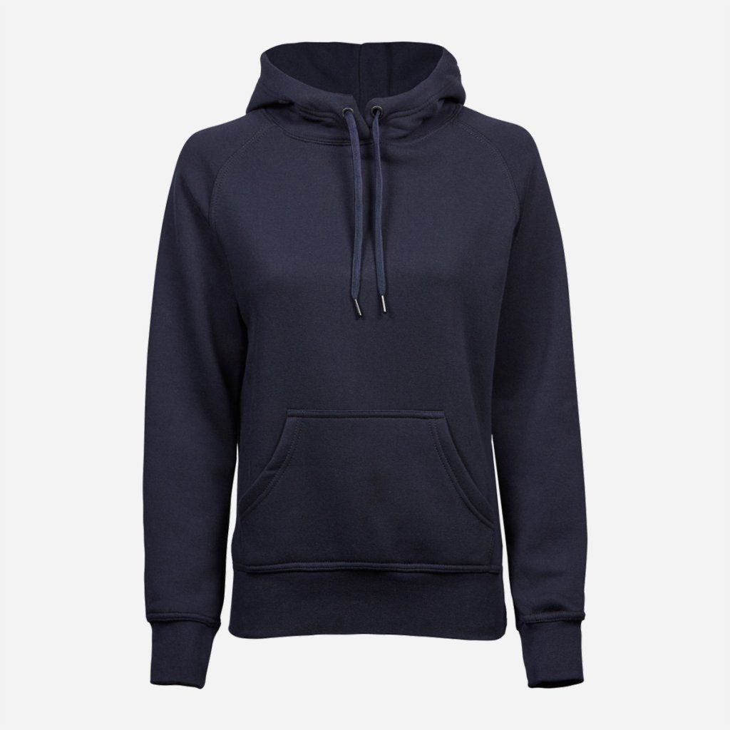 Tmavomodrá dámska mikina s kapucňou Tee Jays