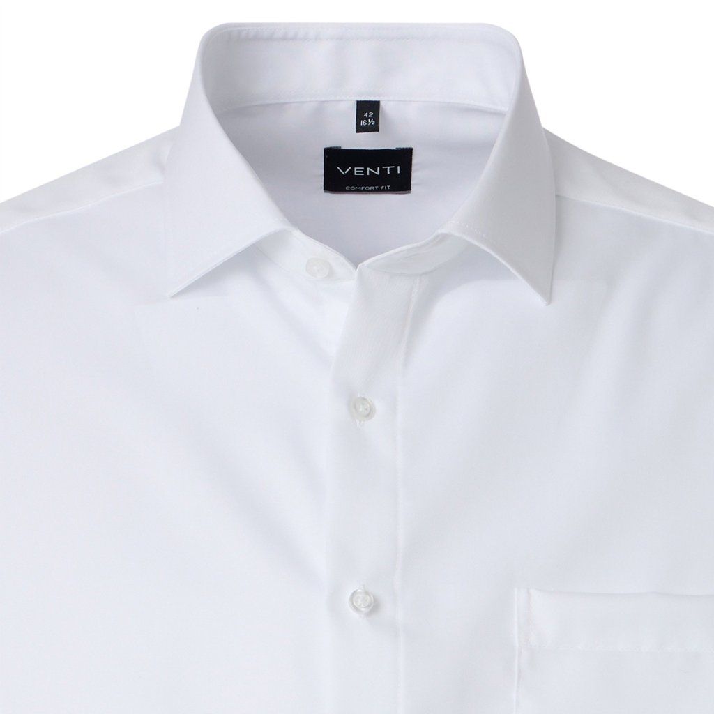 Detail košele VENTI Comfort Fit biela veľké veľkosti 3XL 4XL 5XL 6XL 7XL
