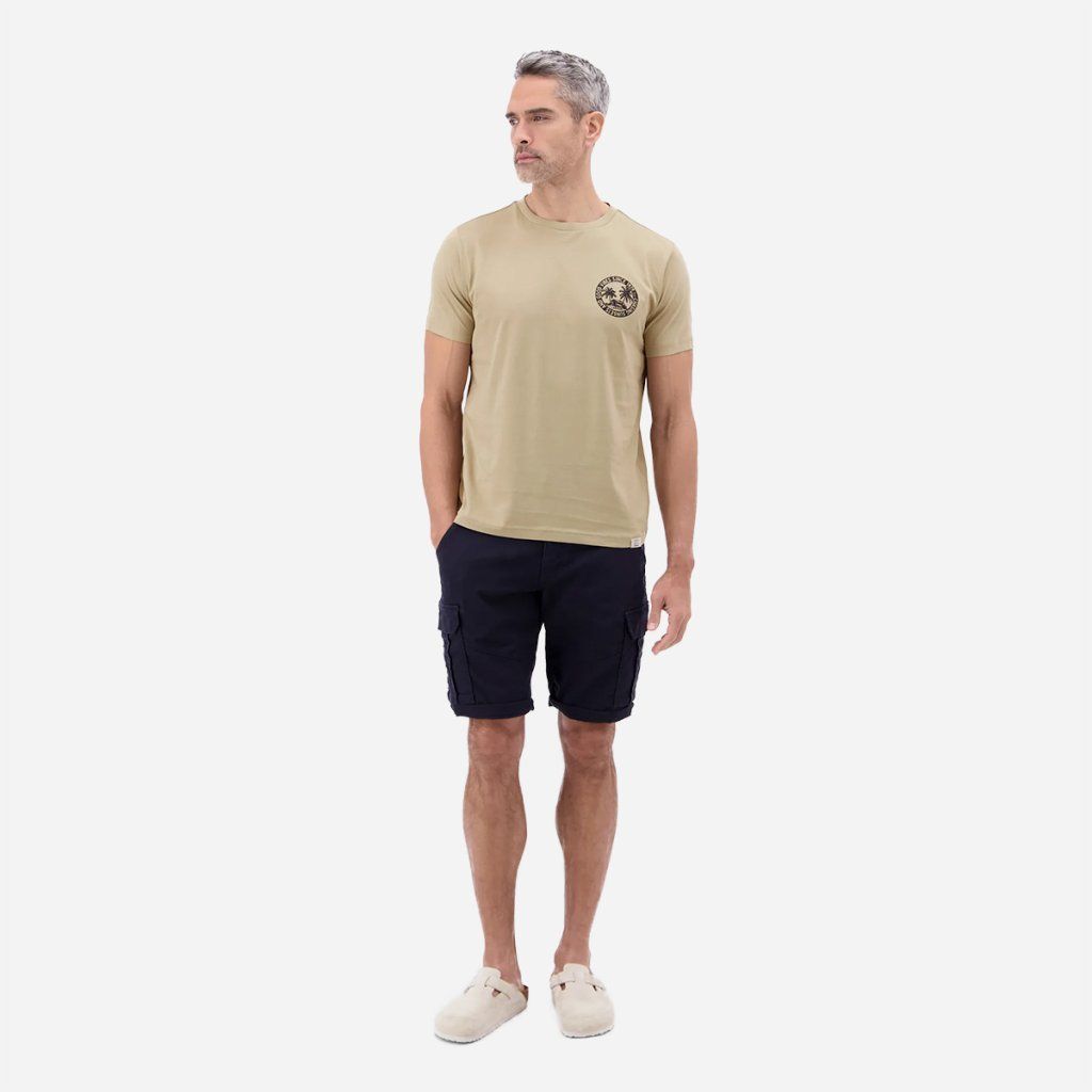 Styling pánskeho trička LERROS gravel beige