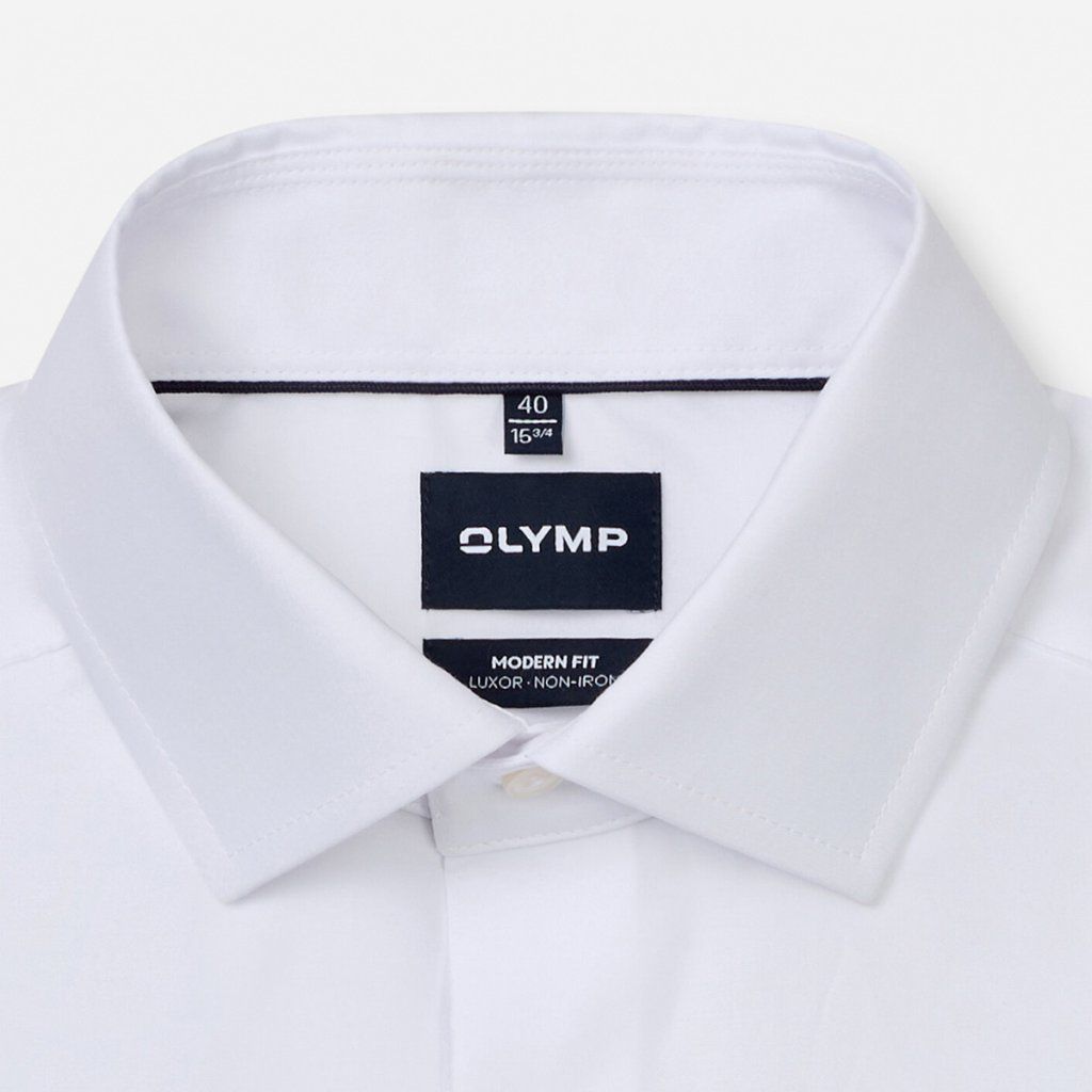 Biela pánska nežehlivá košeľa OLYMP Luxor Modern Fit