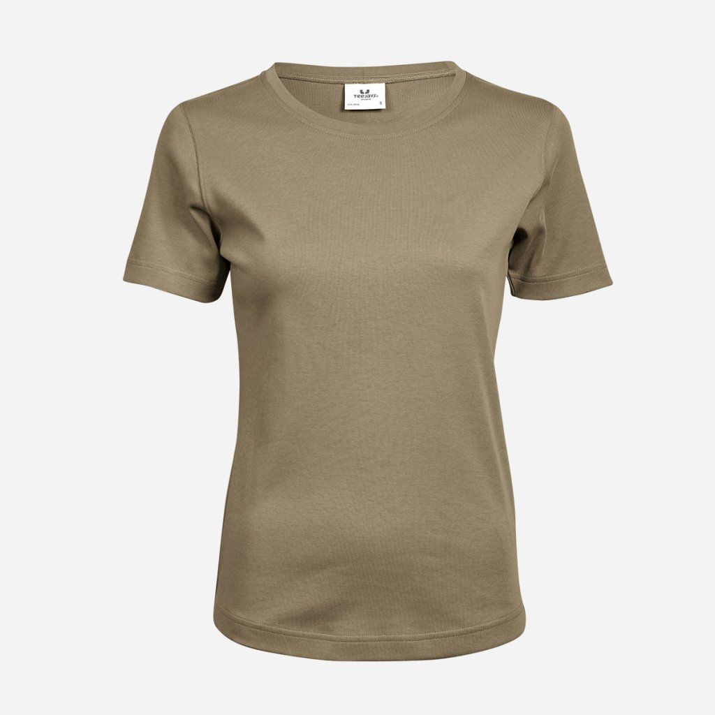 Béžové dámske interlock tričko Tee Jays