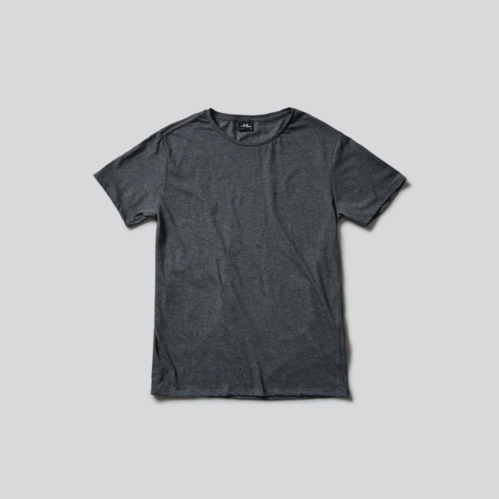Čierne melírované pánske tričko Tee Jays