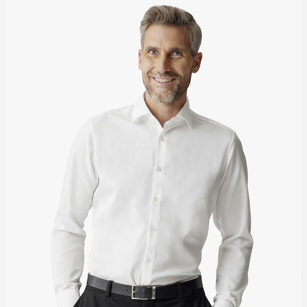 Biela pánska košeľa VENTI 001880 Non-iron Modern Fit
